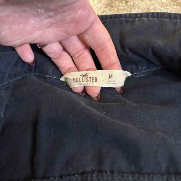 Hollister Women's Navy Utility Jacket Zipper/Snap with Cargo Pockets Size M - Picture 5 of 7